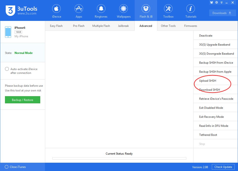 How to Backup and Upload SHSH Blobs Using 3uTools?